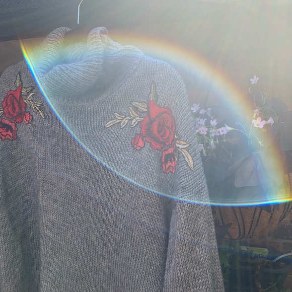 Dotti winter sweater floral embroidered crop jumper - Picture 3 of 8